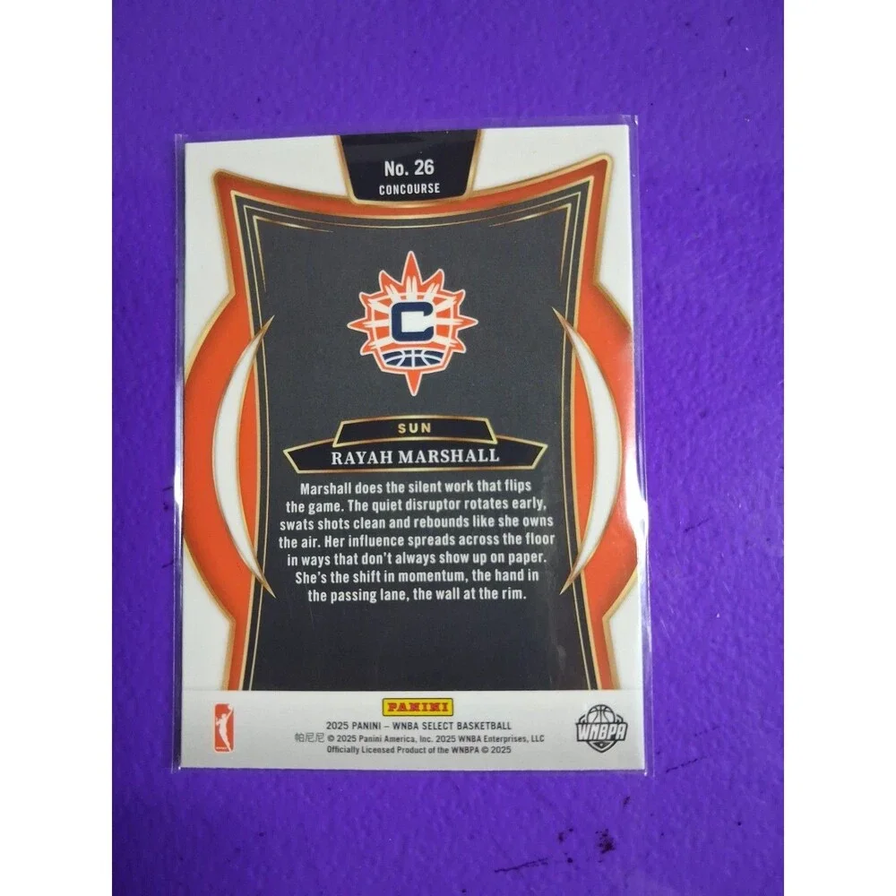 2025 Panini Select WNBA - Concourse Rayah Marshall #26 (RC)